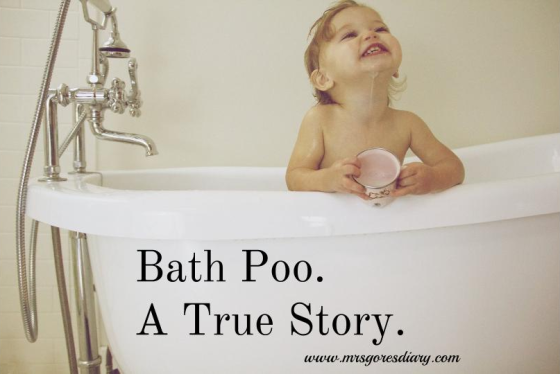 When babies poop in the bathtub...